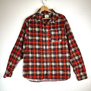 BDG Plaid Corduroy Button Down Shirt Long Sleeve